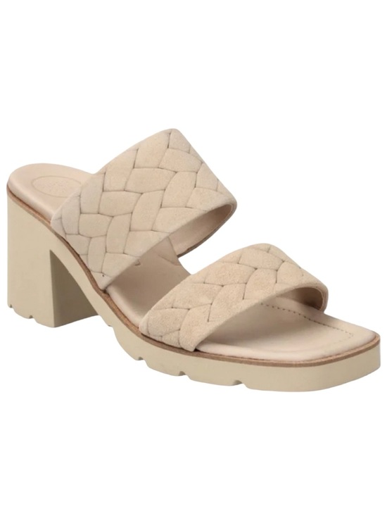 Paul Green Shoes - PAUL GREEN Lancy Sabbia Tan Suede Block Heel Sandals Mules Size 10 (UK 7.5)